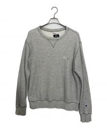 Champion×stussy（チャンピオン×ステューシー）の古着「スウェット」｜グレー