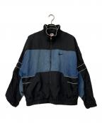 NIKEナイキ）の古着「ナイロンジャケット」｜ブラック×ブルー