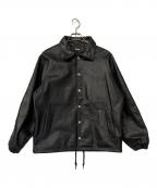 Schottショット）の古着「レザーコーチジャケット」｜ブラック