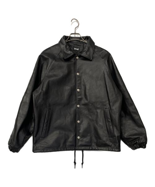Schott（ショット）Schott (ショット) レザーコーチジャケット ブラック サイズ:Lの古着・服飾アイテム