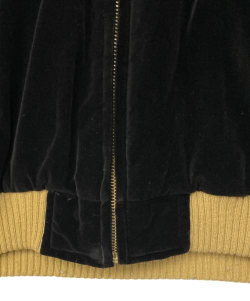 HOUSTON（ヒューストン）HOUSTON (ヒューストン) ベロアスカジャン ブラック サイズ:Mの古着・服飾アイテム