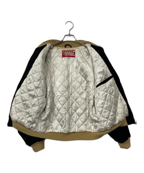 HOUSTON（ヒューストン）HOUSTON (ヒューストン) ベロアスカジャン ブラック サイズ:Mの古着・服飾アイテム