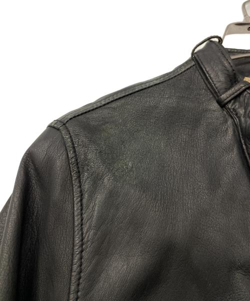 AVIREX（アヴィレックス）AVIREX (アヴィレックス) レザーライダースジャケット ブラック サイズ:Lの古着・服飾アイテム