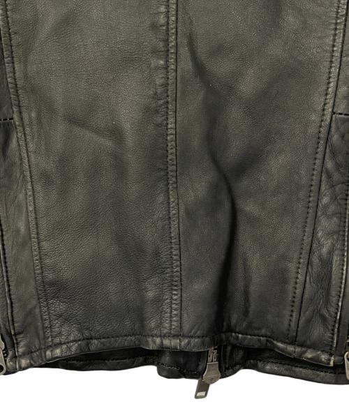 AVIREX（アヴィレックス）AVIREX (アヴィレックス) レザーライダースジャケット ブラック サイズ:Lの古着・服飾アイテム