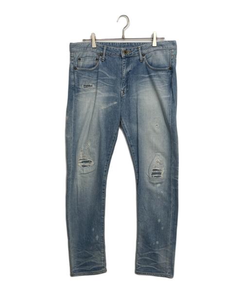 JAPAN BLUE JEANS（ジャパンブルージーンズ）JAPAN BLUE JEANS (ジャパンブルージーンズ) ダメージ加工デニムパンツ ブルー サイズ:W34の古着・服飾アイテム