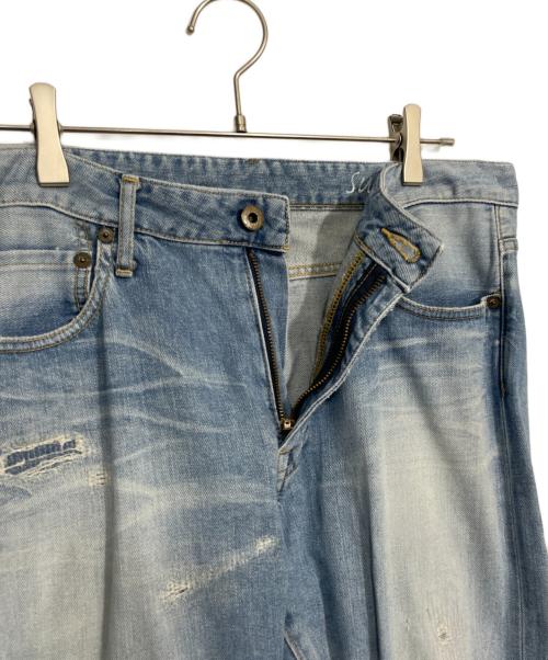 JAPAN BLUE JEANS（ジャパンブルージーンズ）JAPAN BLUE JEANS (ジャパンブルージーンズ) ダメージ加工デニムパンツ ブルー サイズ:W34の古着・服飾アイテム