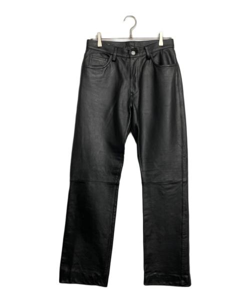JOHNBULL（ジョンブル）JOHNBULL (ジョンブル) レザーパンツ ブラック サイズ:Lの古着・服飾アイテム