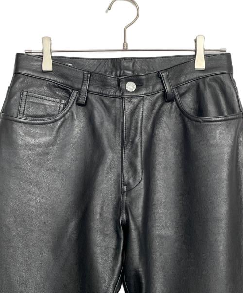JOHNBULL（ジョンブル）JOHNBULL (ジョンブル) レザーパンツ ブラック サイズ:Lの古着・服飾アイテム