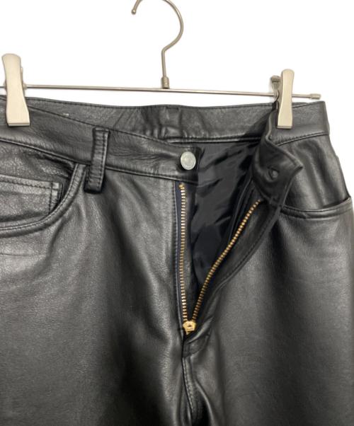 JOHNBULL（ジョンブル）JOHNBULL (ジョンブル) レザーパンツ ブラック サイズ:Lの古着・服飾アイテム
