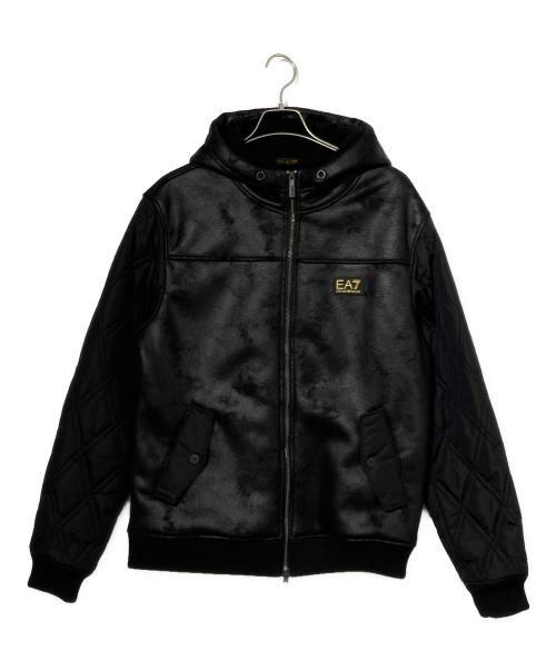 EMPORIO ARMANI（エンポリオ アルマーニ）EMPORIO ARMANI (エンポリオ アルマーニ) フーデッドジャケット ブラック サイズ:XXLの古着・服飾アイテム
