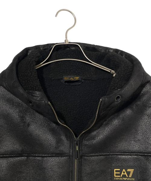 EMPORIO ARMANI（エンポリオ アルマーニ）EMPORIO ARMANI (エンポリオ アルマーニ) フーデッドジャケット ブラック サイズ:XXLの古着・服飾アイテム