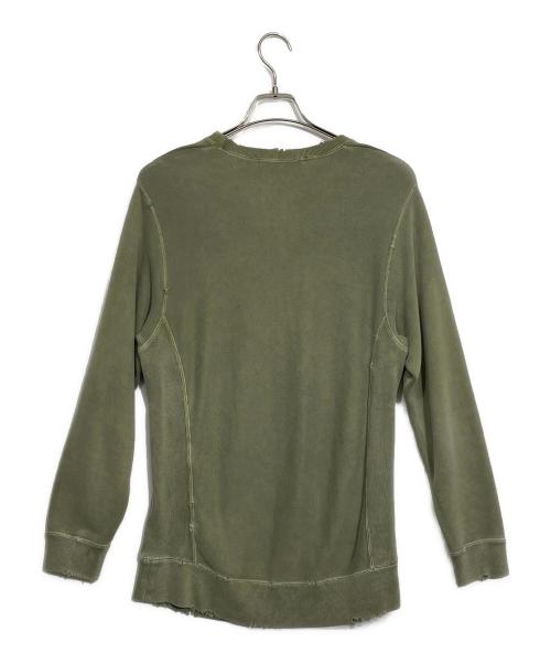 Ron Herman（ロンハーマン）Ron Herman (ロンハーマン) ダメージ加工スウェット グリーン サイズ:Mの古着・服飾アイテム