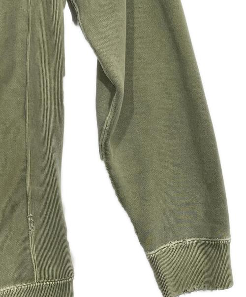 Ron Herman（ロンハーマン）Ron Herman (ロンハーマン) ダメージ加工スウェット グリーン サイズ:Mの古着・服飾アイテム