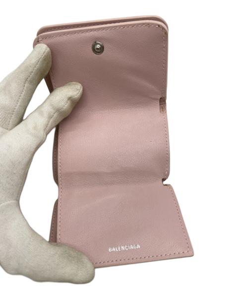 BALENCIAGA（バレンシアガ）BALENCIAGA (バレンシアガ) 3つ折り財布 ライトピンクの古着・服飾アイテム