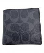 COACHコーチ）の古着「2つ折り財布」｜ブラック