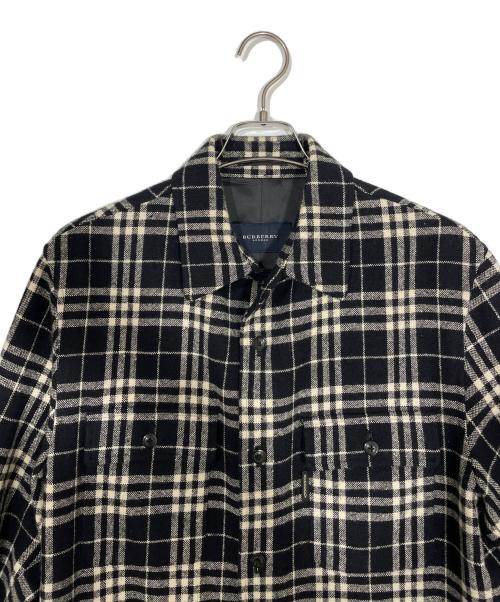 BURBERRY（バーバリー）BURBERRY (バーバリー) シャツジャケット ブラック サイズ:Mの古着・服飾アイテム