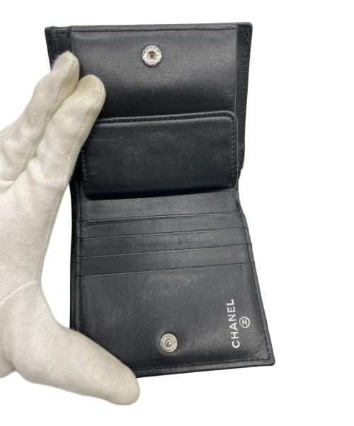 CHANEL（シャネル）CHANEL (シャネル) 2つ折り財布 ブラックの古着・服飾アイテム