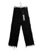 VALABASASバラバサス）の古着「デニムパンツ」｜ブラック