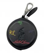 POLO RALPH LAURENポロ・ラルフローレン）の古着「ラウンドジップコインケース」｜ブラック