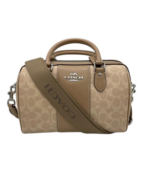 COACH（コーチ）COACH (コーチ) ボストンバッグ ベージュの古着・服飾アイテム