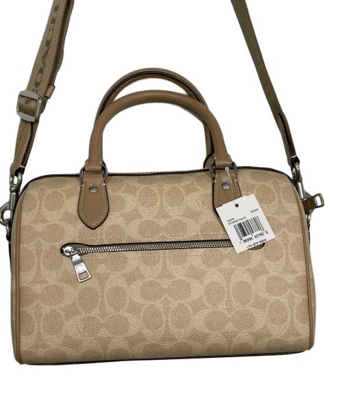 COACH（コーチ）COACH (コーチ) ボストンバッグ ベージュの古着・服飾アイテム