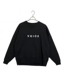 POET MEETS DUBWISE（ポエットミーツダブワイズ）の古着「Voice Oversized Sweat」｜ブラック