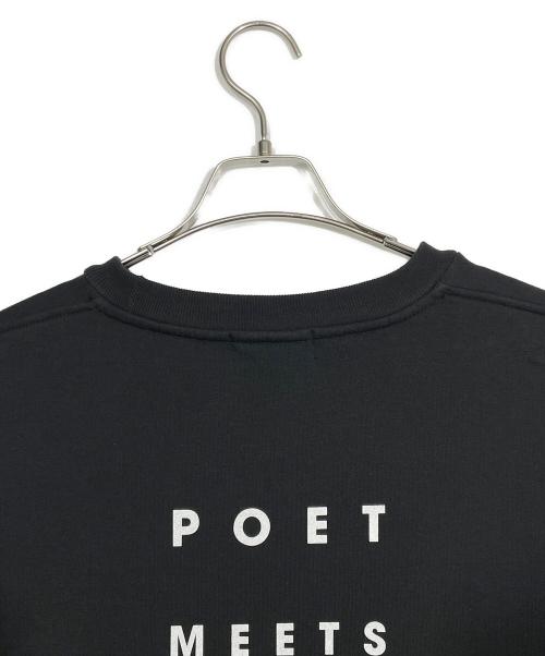 POET MEETS DUBWISE（ポエットミーツダブワイズ）POET MEETS DUBWISE (ポエットミーツダブワイズ) Voice Oversized Sweat ブラック サイズ:XLの古着・服飾アイテム
