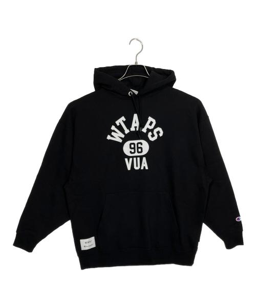 Champion（チャンピオン）Champion (チャンピオン) WTAPS (ダブルタップス) プルオーバーパーカー ブラック サイズ:Lの古着・服飾アイテム
