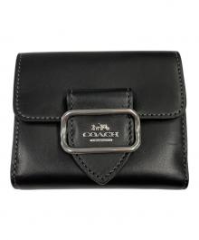 COACH（コーチ）の古着「スモールモーガンウォレット」｜ブラック