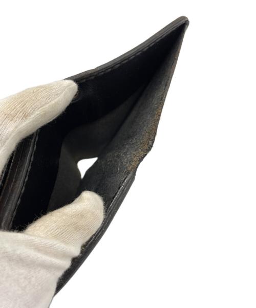 NO BRAND（ノーブランド）NO BRAND (ノーブランド) シルバー付ショートウォレット ブラウンの古着・服飾アイテム