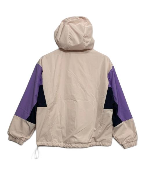adidas（アディダス）adidas (アディダス) カラーブロック ルーズフィット ウィンドブレーカー ライトピンク×パープル×ブラック サイズ:XSの古着・服飾アイテム