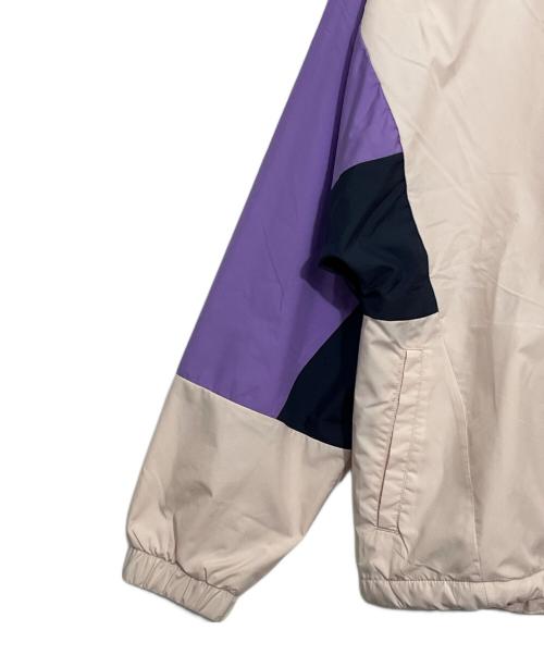 adidas（アディダス）adidas (アディダス) カラーブロック ルーズフィット ウィンドブレーカー ライトピンク×パープル×ブラック サイズ:XSの古着・服飾アイテム