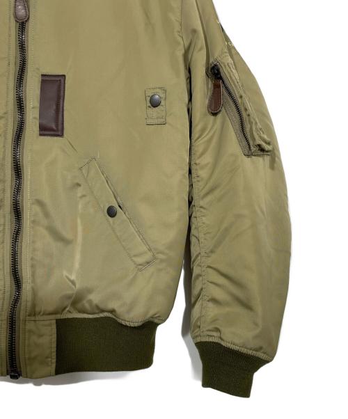 HOUSTON（ヒューストン）HOUSTON (ヒューストン) フライトジャケット オリーブ サイズ:42の古着・服飾アイテム