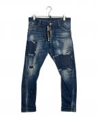 DSQUARED2ディースクエアード）の古着「デニムパンツ」｜ブルー