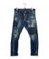 DSQUARED2（ディースクエアード）の古着「デニムパンツ」｜ブルー
