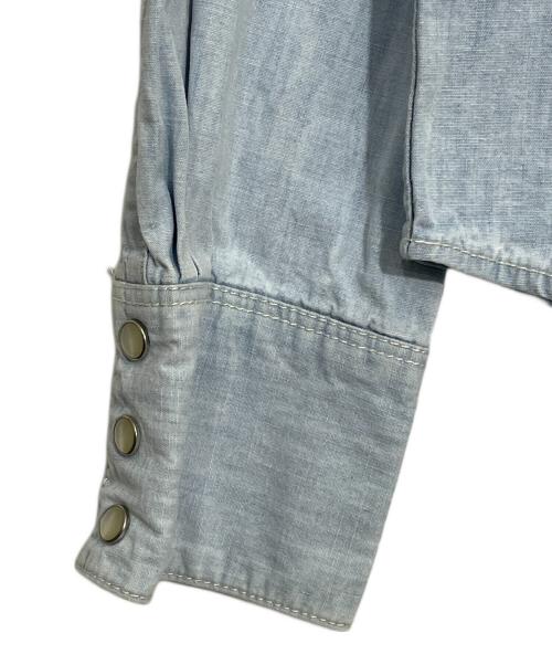 POLO RALPH LAUREN（ポロ・ラルフローレン）POLO RALPH LAUREN (ポロ・ラルフローレン) デニムウエスタンシャツ ブルー サイズ:Lの古着・服飾アイテム