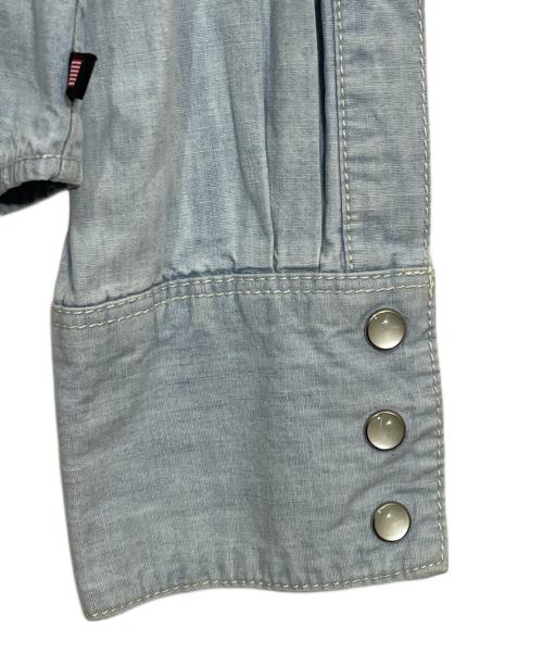 POLO RALPH LAUREN（ポロ・ラルフローレン）POLO RALPH LAUREN (ポロ・ラルフローレン) デニムウエスタンシャツ ブルー サイズ:Lの古着・服飾アイテム