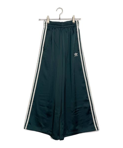 adidas（アディダス）adidas (アディダス) ワイドトラックパンツ グリーン サイズ:Sの古着・服飾アイテム