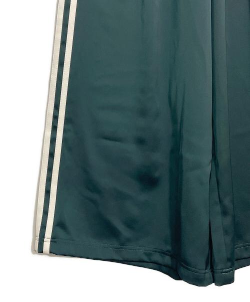 adidas（アディダス）adidas (アディダス) ワイドトラックパンツ グリーン サイズ:Sの古着・服飾アイテム