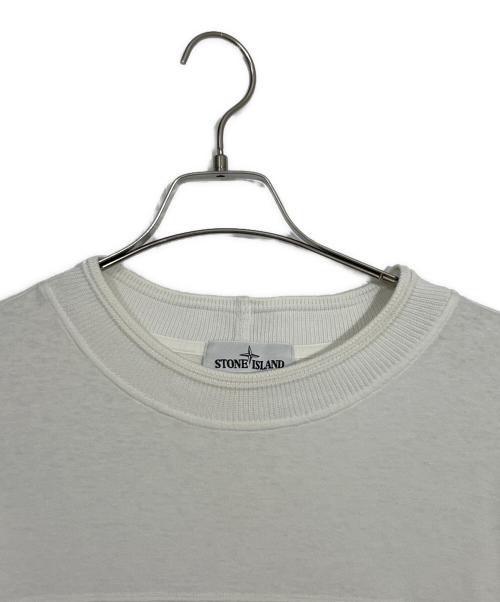 STONE ISLAND（ストーンアイランド）STONE ISLAND (ストーンアイランド) 半袖Tシャツ ホワイト サイズ:3XLの古着・服飾アイテム