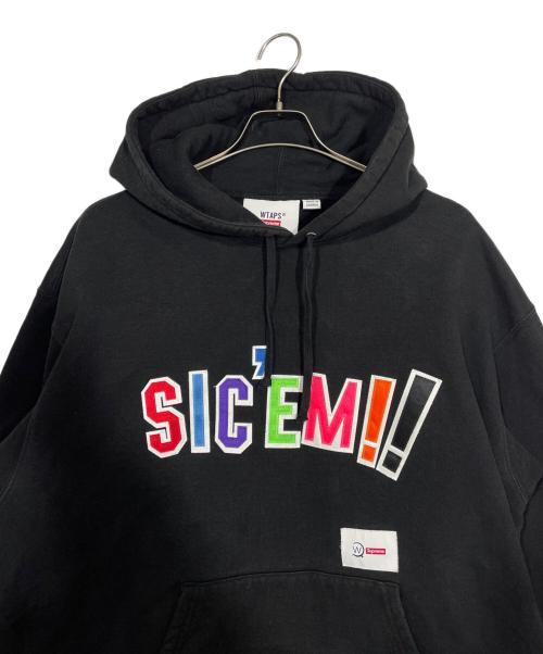 WTAPS（ダブルタップス）WTAPS (ダブルタップス) SUPREME (シュプリーム) プルオーバーパーカー ブラック サイズ:XLの古着・服飾アイテム