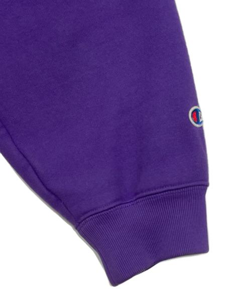 Champion（チャンピオン）Champion (チャンピオン) SUPREME (シュプリーム) ジップパーカー パープル サイズ:Lの古着・服飾アイテム