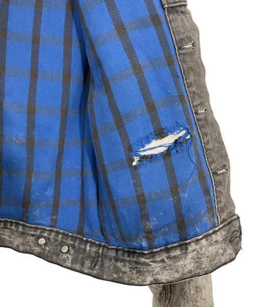 LEVI'S（リーバイス）LEVI'S (リーバイス) 裏ネルデニムジャケット グレー サイズ:Lの古着・服飾アイテム