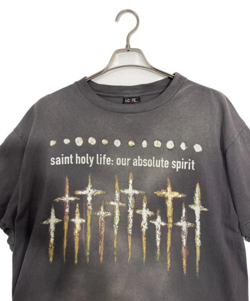 SAINT MICHAEL（セントマイケル）SAINT MICHAEL (セントマイケル) FORSOMEONE (フォーサムワン) Tシャツ グレー サイズ:Lの古着・服飾アイテム