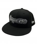 New Era×SUPREMEニューエラ×シュプリーム）の古着「キャップ」｜ブラック