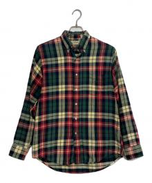 L.L.Bean（エルエルビーン）の古着「チェックネルシャツ」｜グリーン×レッド
