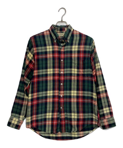 L.L.Bean（エルエルビーン）L.L.Bean (エルエルビーン) チェックネルシャツ グリーン×レッド サイズ:Sの古着・服飾アイテム