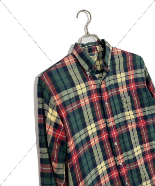 L.L.Bean（エルエルビーン）L.L.Bean (エルエルビーン) チェックネルシャツ グリーン×レッド サイズ:Sの古着・服飾アイテム