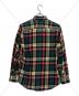 L.L.Bean (エルエルビーン) チェックネルシャツ グリーン×レッド サイズ:S：4000円