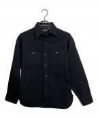 SUGAR CANEシュガーケーン）の古着「ウールシャツ」｜ブラック